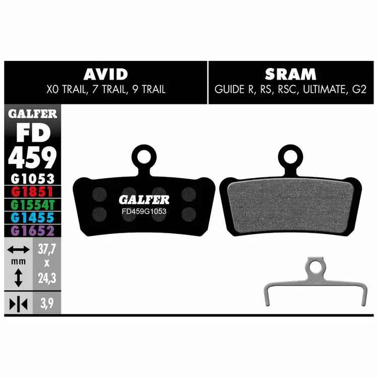 Pastiglie Freno Galfer FD459P1053 Sram Guide, G2 e Avid X0 Trail