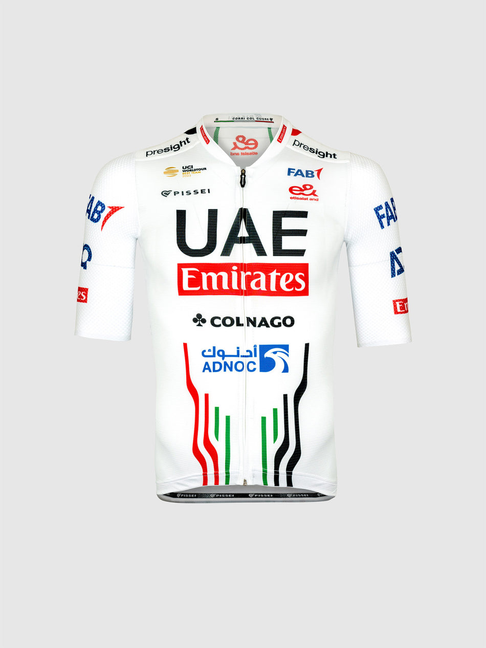 Maglia Maniche Corte Pissei Replica Team Emirates 2024