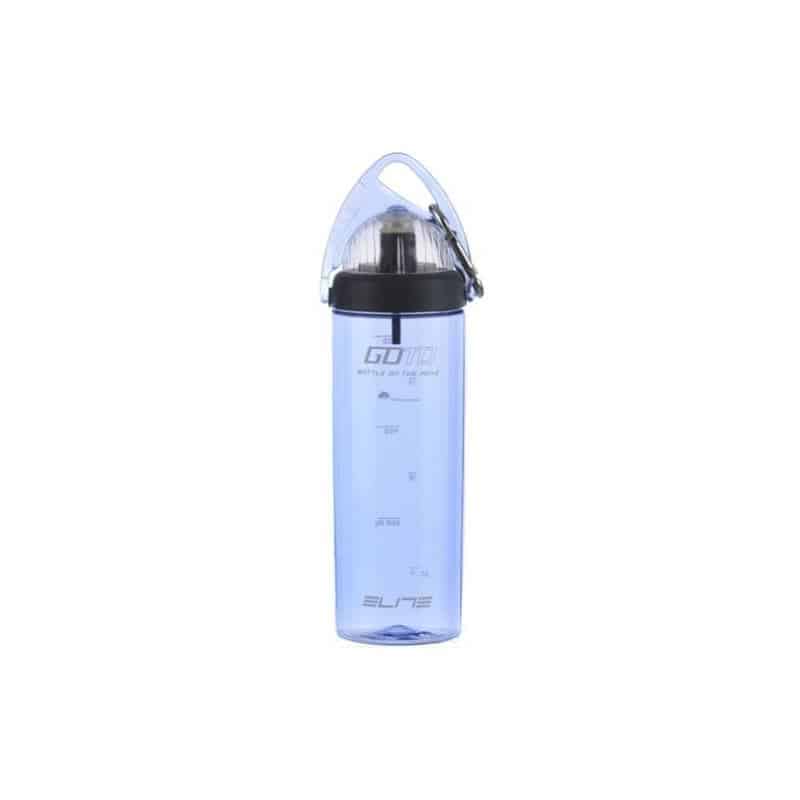 Borraccia Elite Goto con occhiello e moschettone 700ml Celeste trasparente