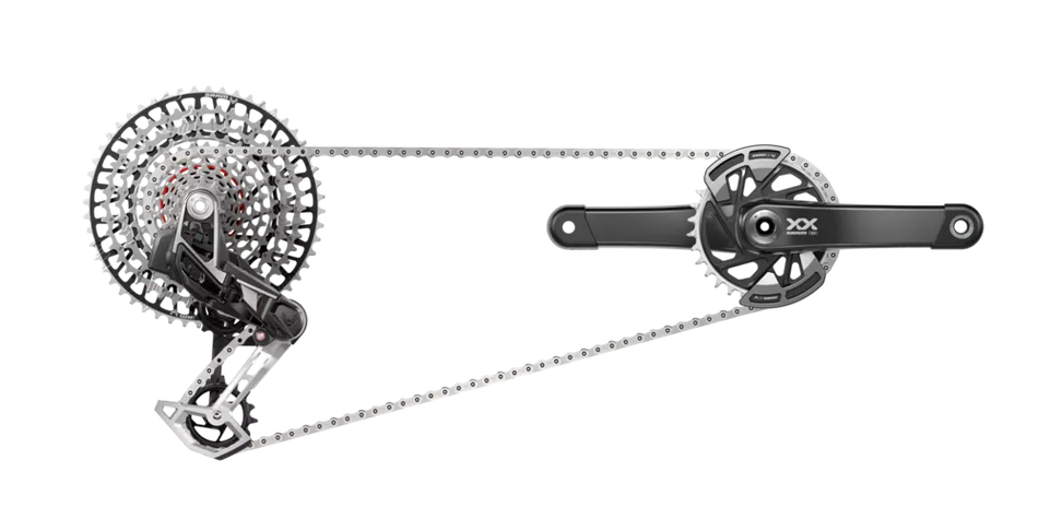 Gruppo Sram XX Eagle Transmission T-Type AXS Power Meter